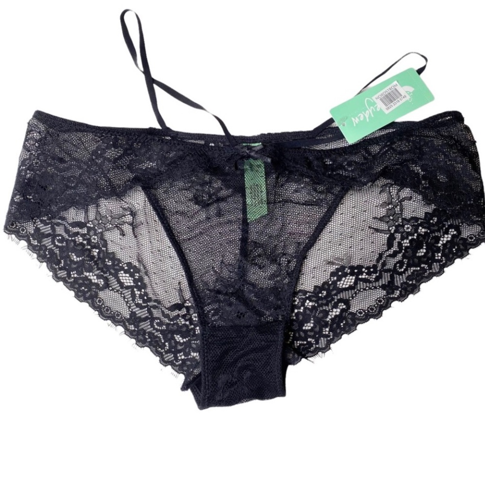 NWT Honeyden black lace lingerie panties